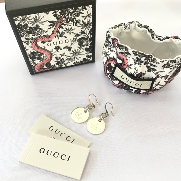 BRAND NEW authentic GUCCI sterling silver earrings - Picture 2 of 4